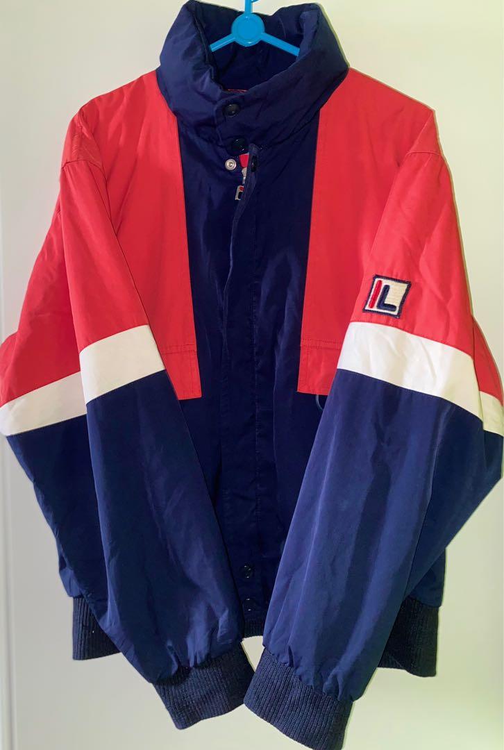 Vintage Fila windbreaker Women s Fashion Coats Jackets and