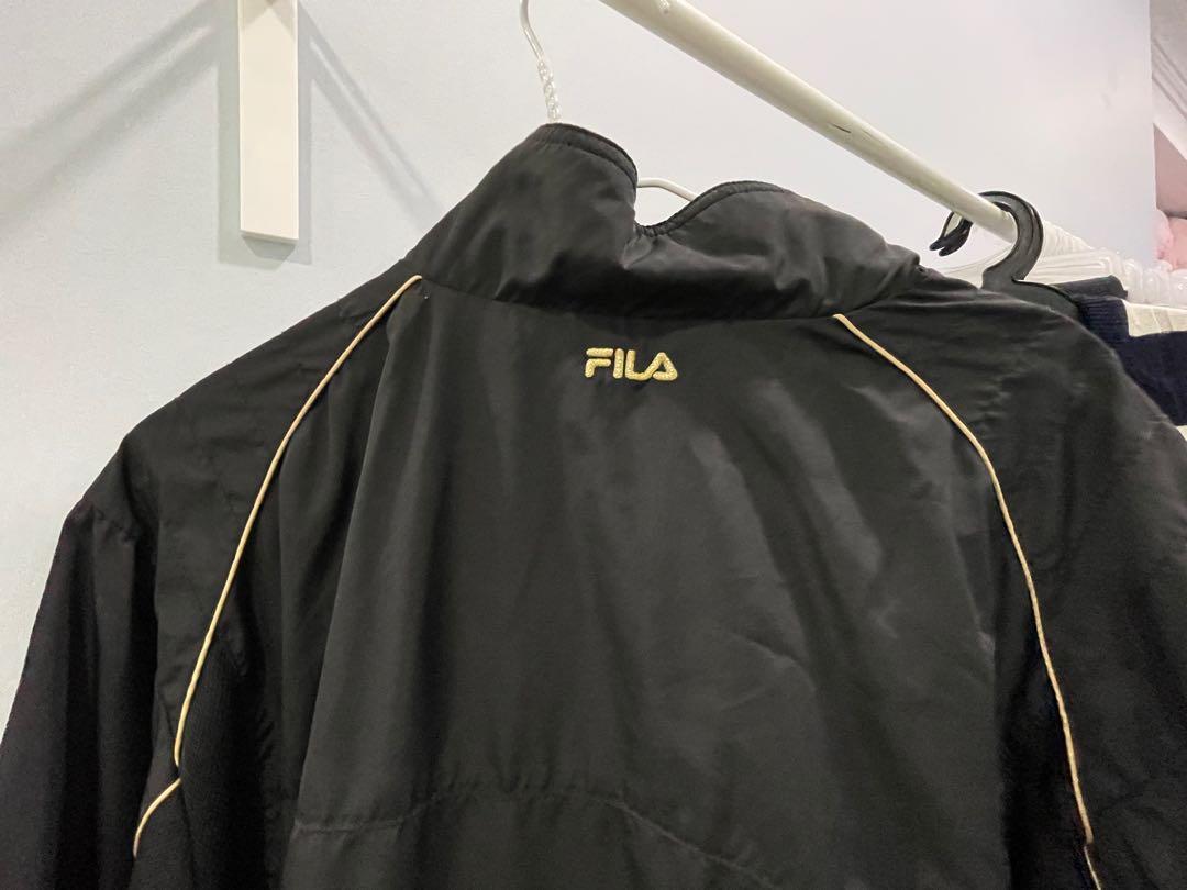 Vintage FILA BIELLA ITALIA Full Zipper Jacket Fila Biella Italia Draw String  Sweater Jacket Fila Sportswear Pullover Large Size 