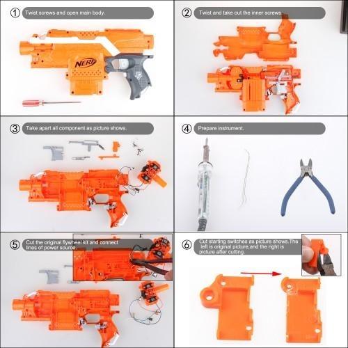 Worker Stryfe FullAuto Kit for NERF, Hobbies & Toys, Toys & Games on