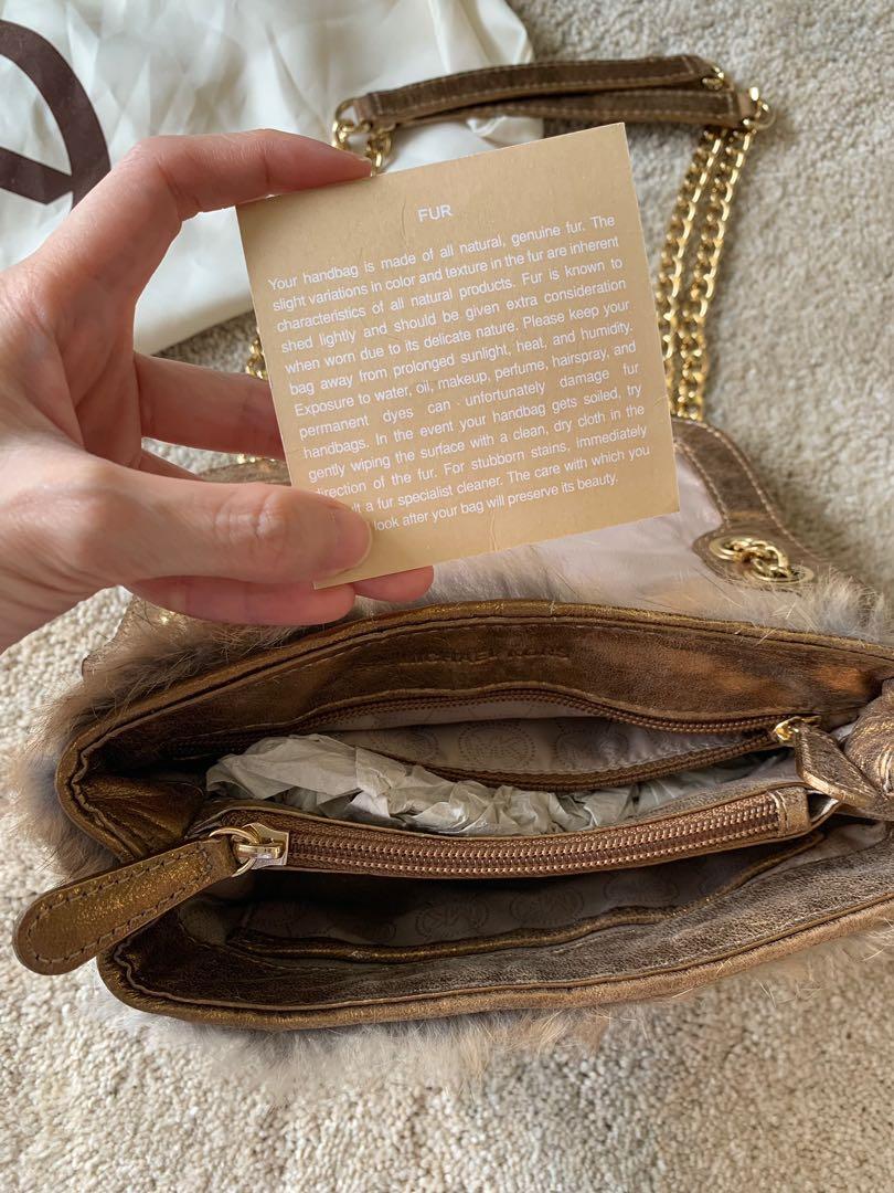 WTS Michael Kors Fox Fur handbag, Luxury, Bags & Wallets on Carousell