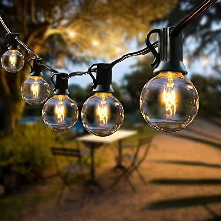 11168 LED Fairy Lights Outdoor 10ft Fochea Fairy Lights Bulbs G40 15 3 1W LED Globe Bulbs E12 Warm White 2700 K Fairy Lights Garden for Christmas