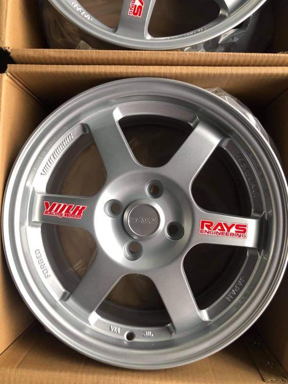 15”TE37 Rays Silver Code 6018 mags 4Holes pcd 100 (Category: Mags and Tires) located in Quezon City. Submitted by mindanaotyrehaus (Listing ID 1113792782, Image 3). Description: 4pcs 15" TE37 Silver Rays design Brandnew mags code 6018 4 Holes pcd 100 x7 width/ offset 35 Color: Silver sold as 4pcs for 15,500 pesos Mags only * price may change without prior notice * fix price * Cash transaction/ GCash or BDO Online Transfer only First come first se