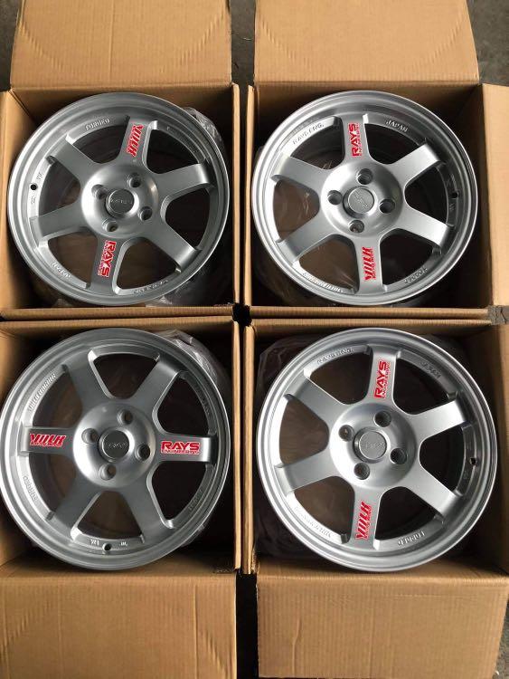 15”TE37 Rays Silver Code 6018 mags 4Holes pcd 100 (Category: Mags and Tires) located in Quezon City. Submitted by mindanaotyrehaus (Listing ID 1113792782, Image 1). Description: 4pcs 15" TE37 Silver Rays design Brandnew mags code 6018 4 Holes pcd 100 x7 width/ offset 35 Color: Silver sold as 4pcs for 15,500 pesos Mags only * price may change without prior notice * fix price * Cash transaction/ GCash or BDO Online Transfer only First come first se