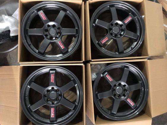 17” TE37 rays gunmetal code 6018 Mags 4Holes pcd 100-114 Bnew (Category: Mags and Tires) located in Quezon City. Submitted by mindanaotyrehaus (Listing ID 1113813102, Image 1). Description: 4pcs 17” TE37 Gunmetal Rays design Brandnew mags code 6018 4 Holes pcd 100-114 x7.5 width/ offset 38 Color: gunmetal sold as 4pcs for 20,000 pesos Mags only * price may change without prior notice * fix price * Cash transaction/ GCash or BDO Online Transfer on