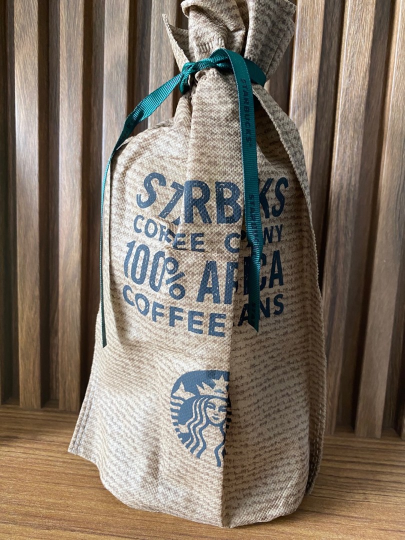 Starbucks burlap coffee outlet bags