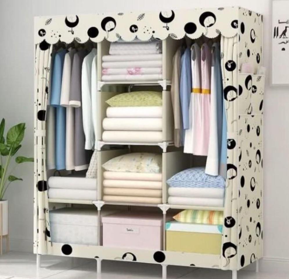 560 Super King Wardrobe Almari Baju Rak Baju Clothes Organization Storage Rack Cabinet Home Furniture Others On Carousell