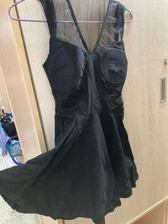 ❤️黑色蕾絲洋裝 裙子 露肩