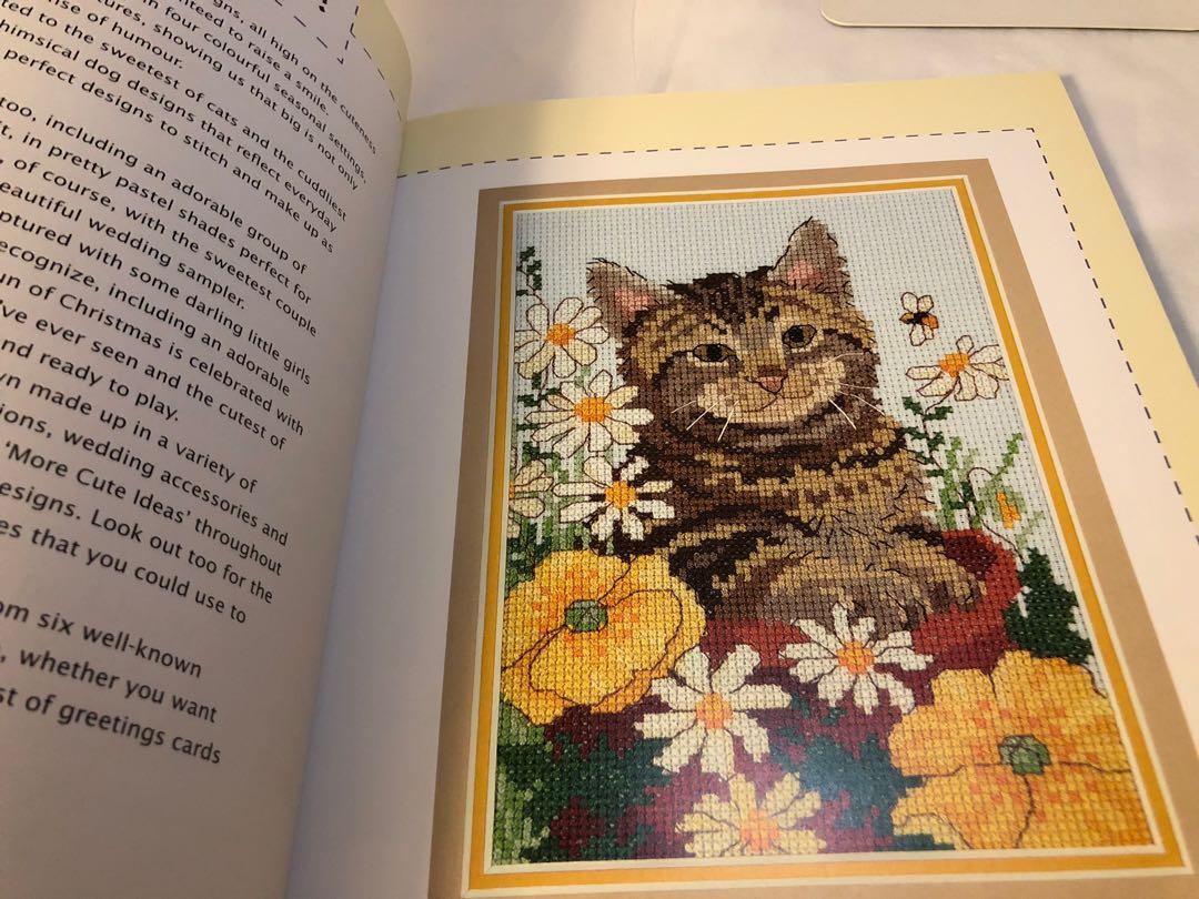 正版 絕版 購自美國 David & Charles Cross Stitch Cuties 十字繡書, 興趣及遊戲, 手作＆自家設計, 工藝