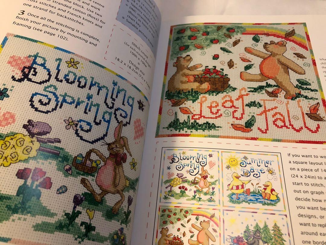 正版 絕版 購自美國 David & Charles Cross Stitch Cuties 十字繡書, 興趣及遊戲, 手作＆自家設計, 工藝