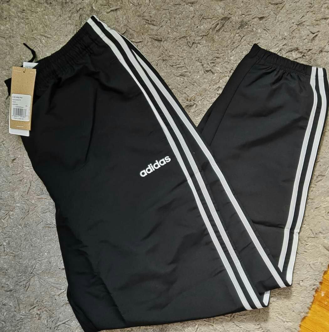 Adidas wind pants/jogger 3stripes Navy, Men's Fashion, Bottoms, Joggers on  Carousell