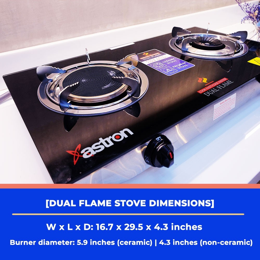 ceramic top gas stove