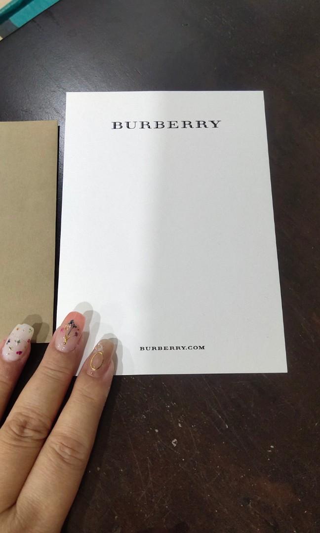 ?AUTHENTIC Burberry gift card postcard birthday greeting message card  holiday valentine, Hobbies & Toys, Stationery & Craft, Other Stationery &  Craft on Carousell
