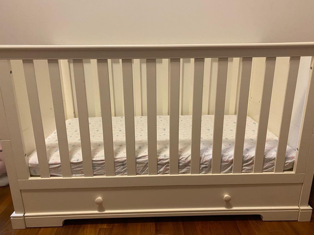 baby cot change table set