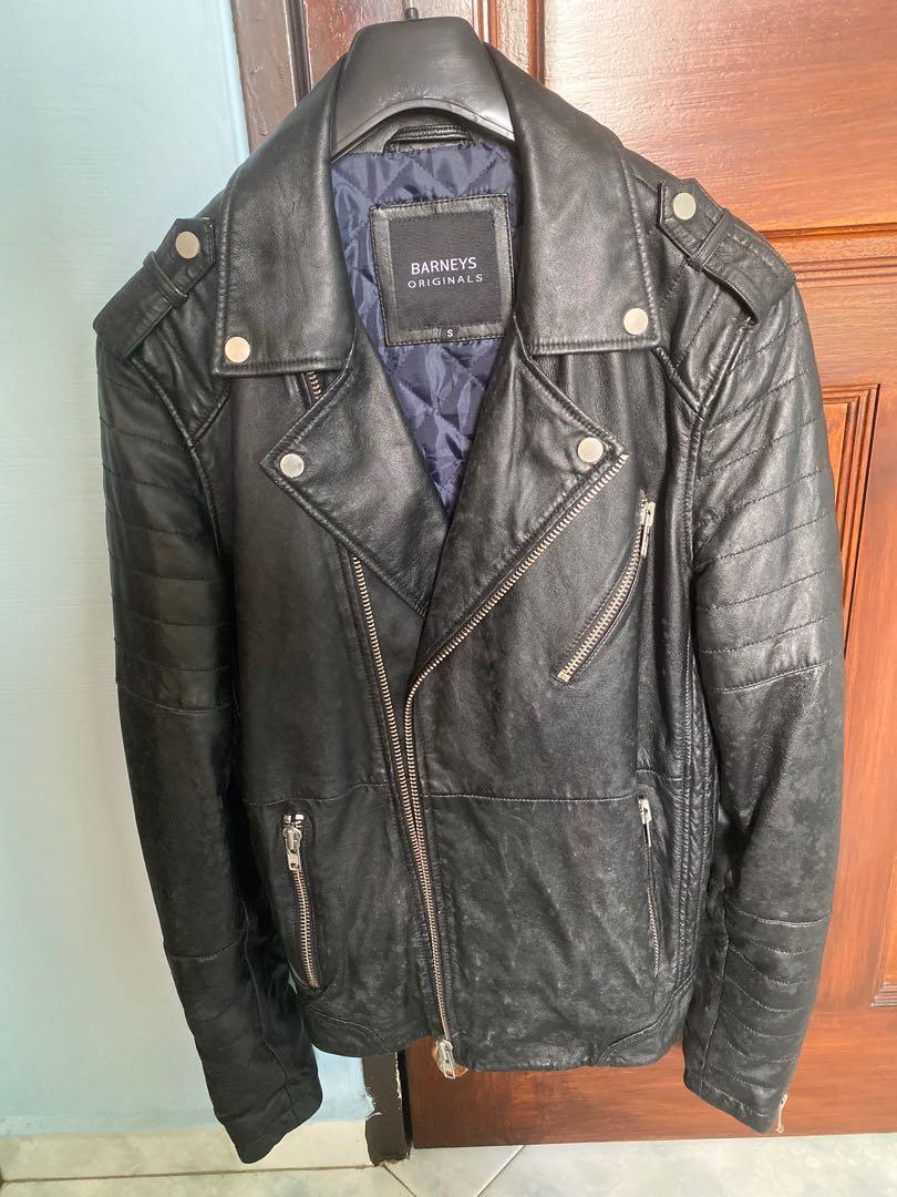 Leather cheap jacket barneys