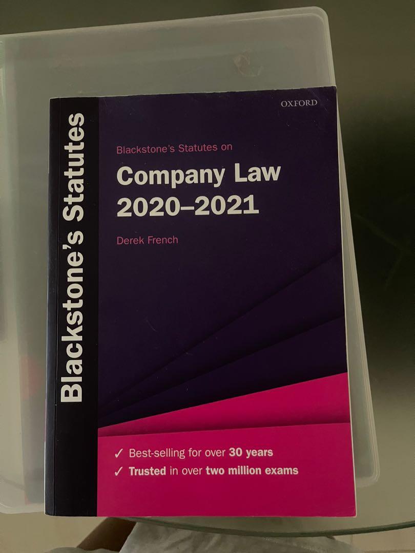Blackstone statute’s on Company Law 20202021, Hobbies & Toys, Books