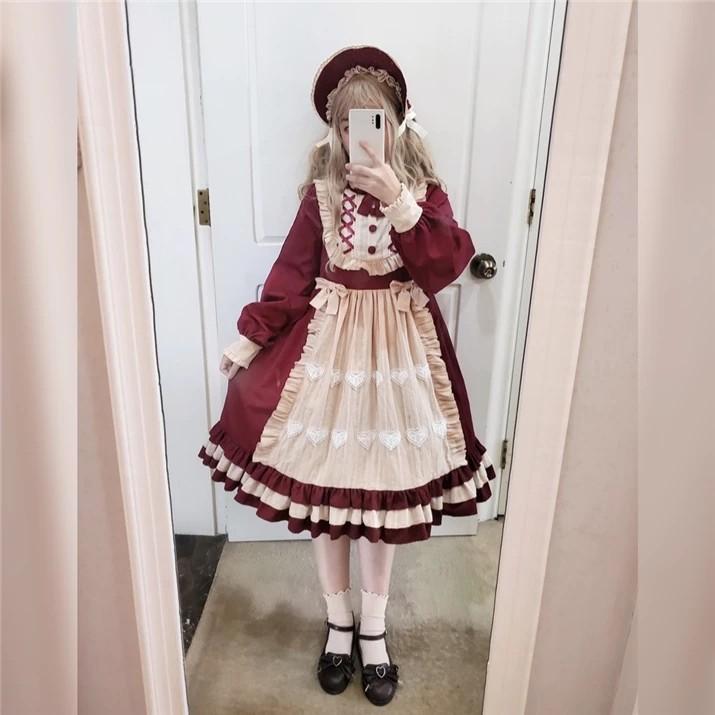 Red lolita 2025 dress