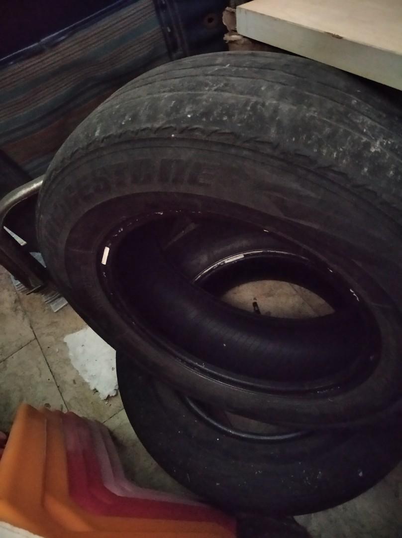 Bridgestone Turanza (Category: Mags and Tires) located in Manila. Submitted by kchingx (Listing ID 1113923860, Image 2). Description: used tires r185 4 pieces.