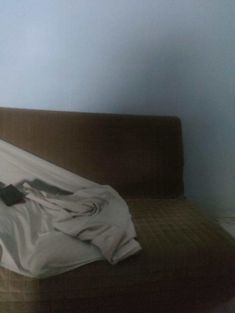 Brown IKEA Sofa Bed, Furniture & Home Living, Furniture, Sofas on Carousell