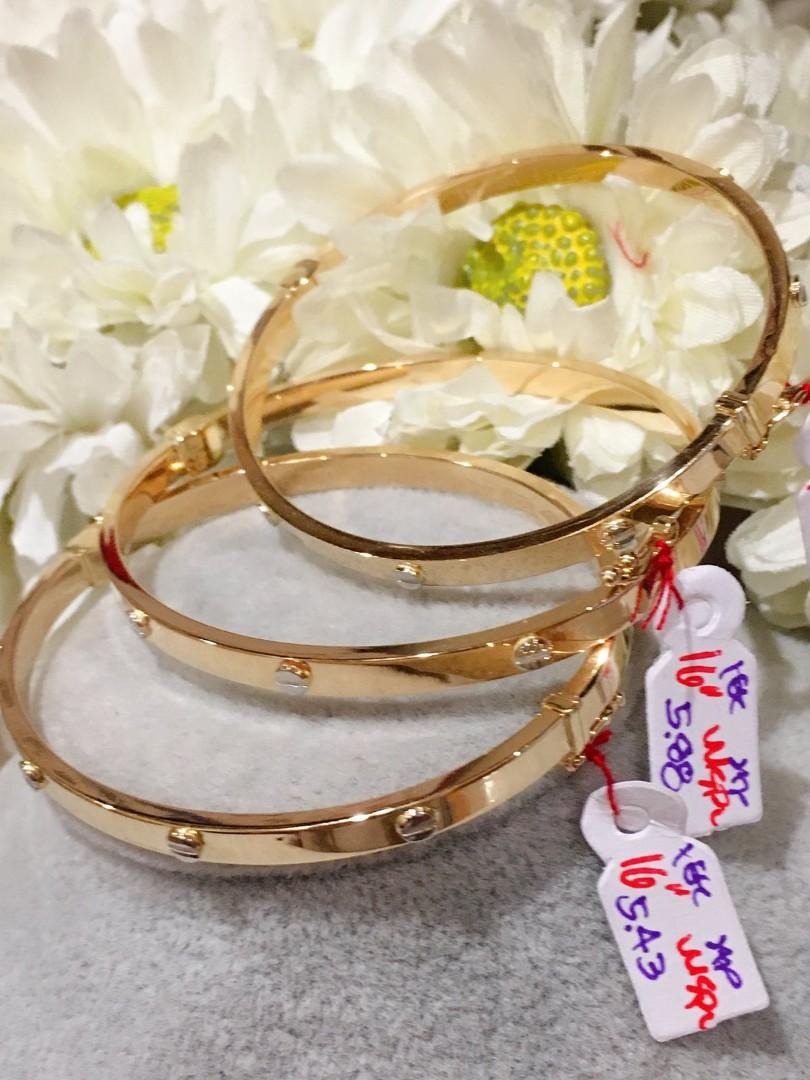 Cartier cheap bangle embossed