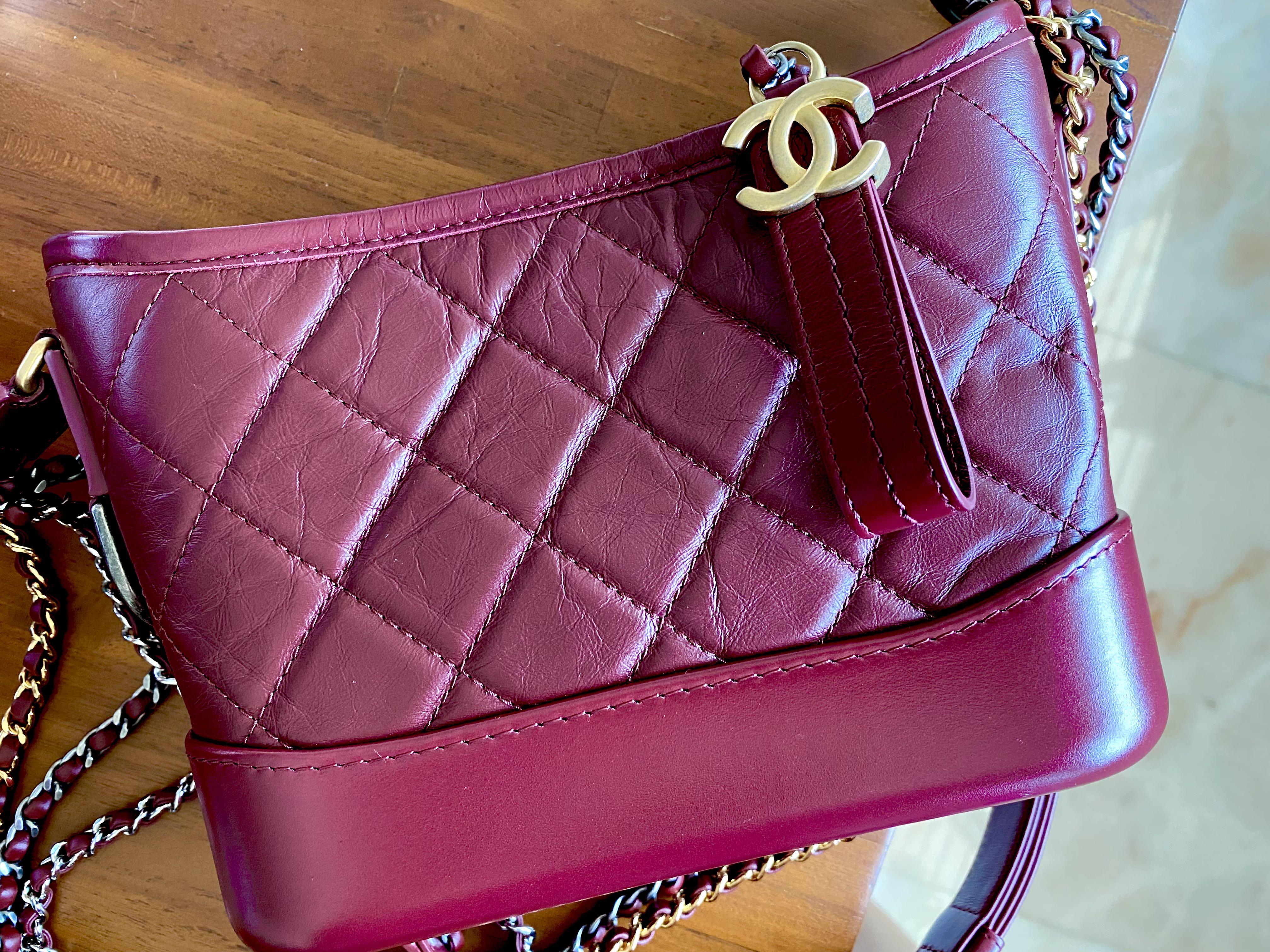 Chanel Small Gabrielle in Burgundy
