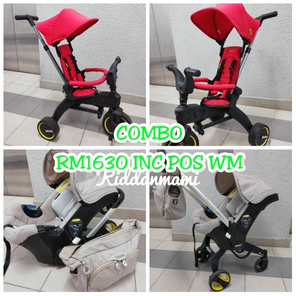 COMBO PRELOVED SALE Doona 2017 Beige Doona Liki Trike S3