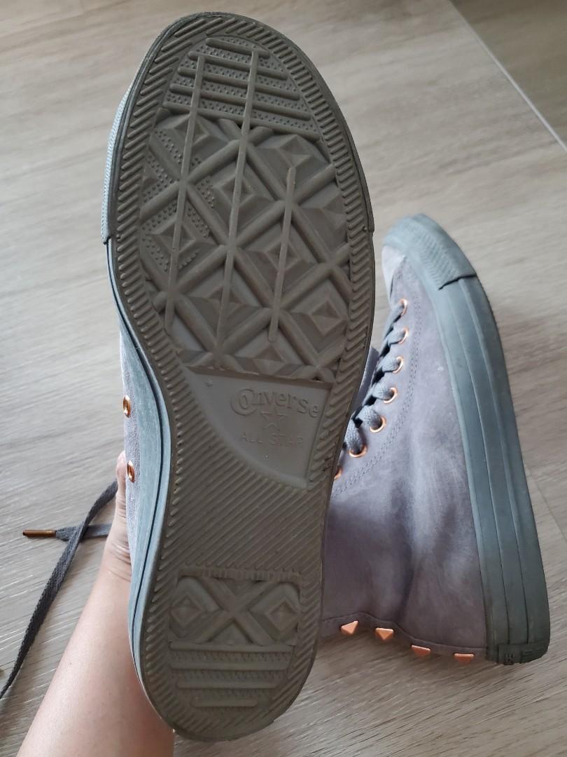 All Star Hi top Leather Mason Rose Gold Stud Exclusive UK6.5, Women's Fashion, Footwear, Sneakers on Carousell
