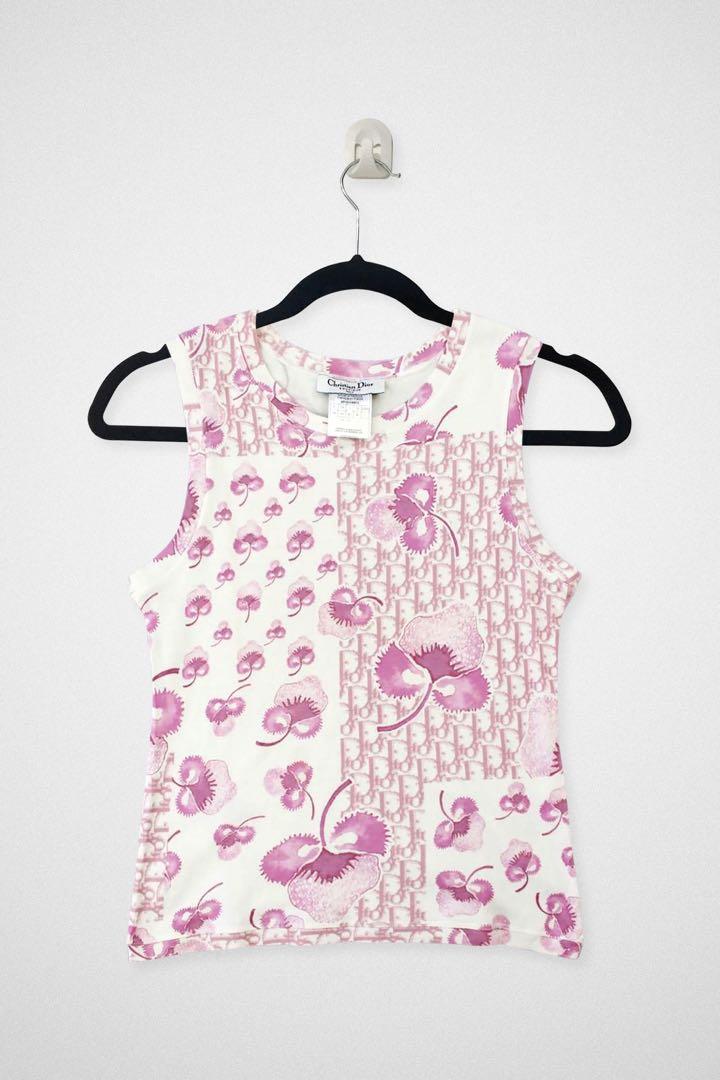 Dior x Galliano (Category: Luxury Apparel) located in Makati City. Submitted by 90sangel (Listing ID 1113891493, Image 1). Description: •Item: Pink girly monogram by Dior x Galliano era 💓 •Size: Small-Medium •Condition: Gently Used, Good as new! Update: SOLD.