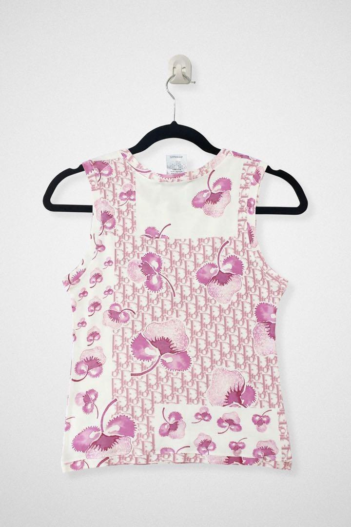 Dior x Galliano (Category: Luxury Apparel) located in Makati City. Submitted by 90sangel (Listing ID 1113891493, Image 2). Description: •Item: Pink girly monogram by Dior x Galliano era 💓 •Size: Small-Medium •Condition: Gently Used, Good as new! Update: SOLD.