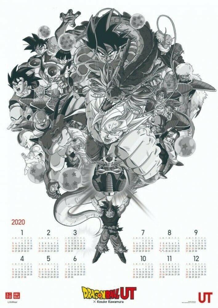 Dragon ball UT X Uniqlo Poster Calendar 2020, Hobbies & Toys, Toys