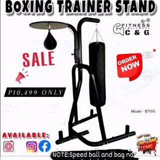 Dual station punching bag stand only