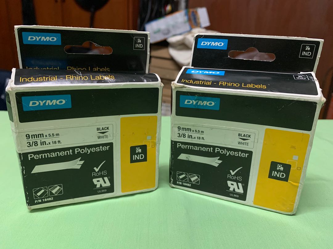 Dymo Industrial Rhino Labels 2units, Computers & Tech, Printers, Scanners & Copiers on Carousell