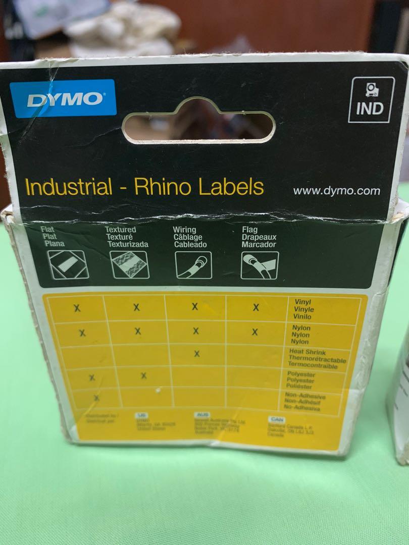 Dymo Industrial Rhino Labels 2units, Computers & Tech, Printers, Scanners & Copiers on Carousell