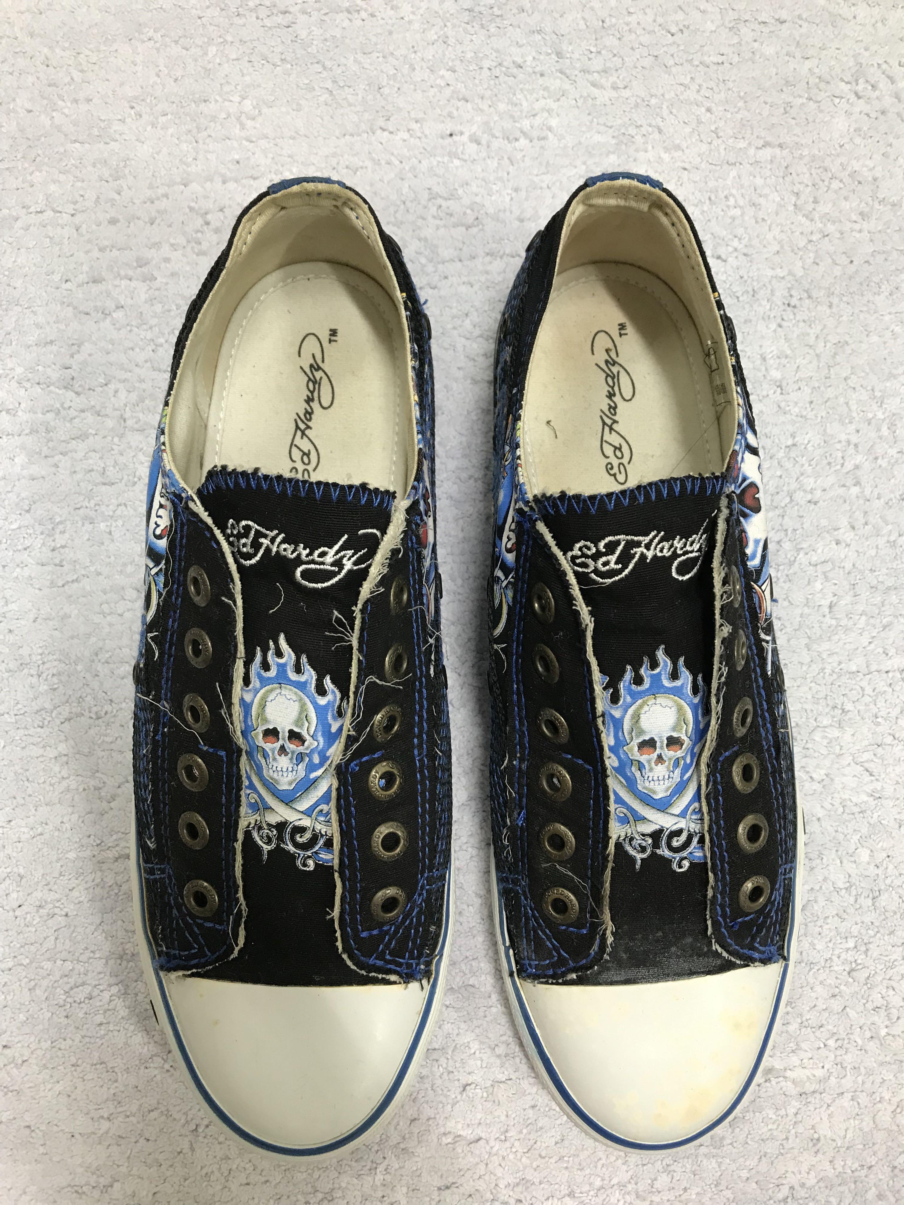 Ed hardy canvas shoes outlet