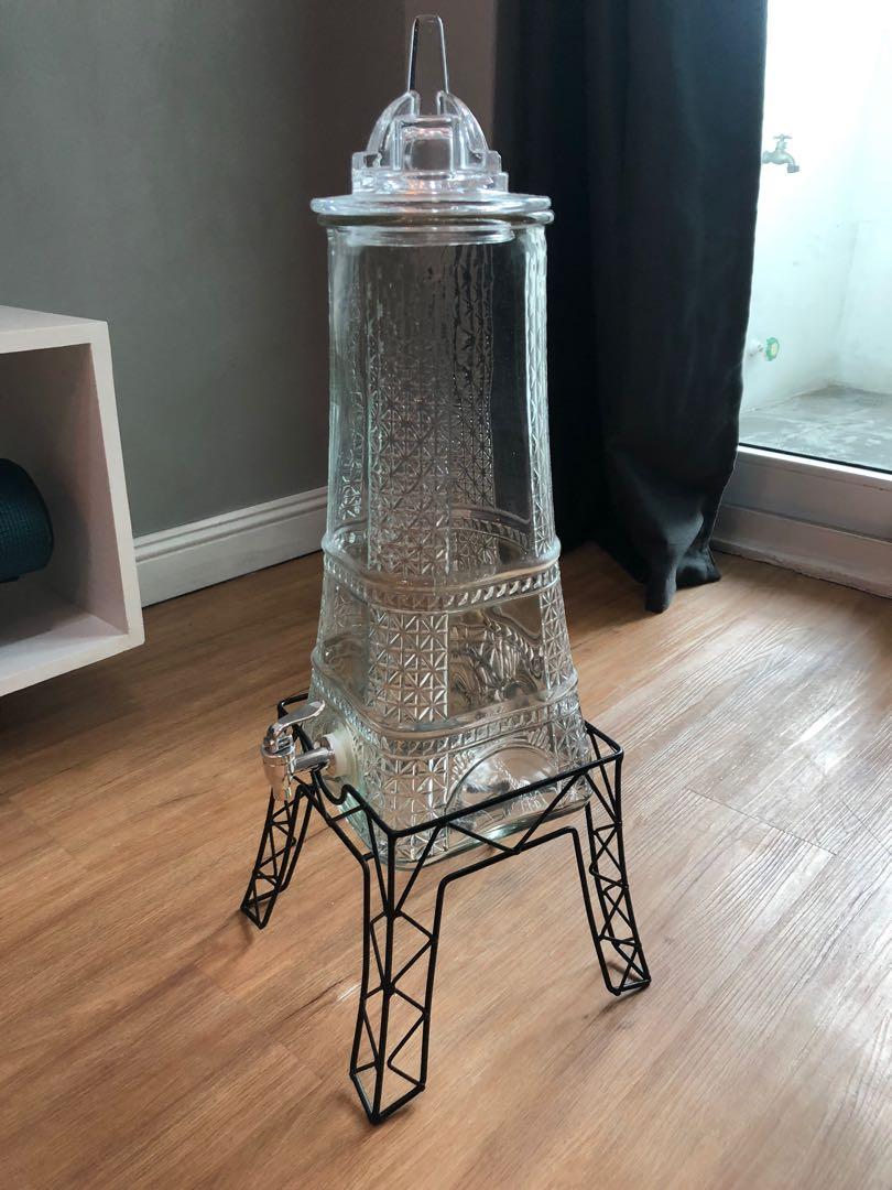 Eiffel Tower Shaped Beverage Dispenser (6 liters), Furniture & Home