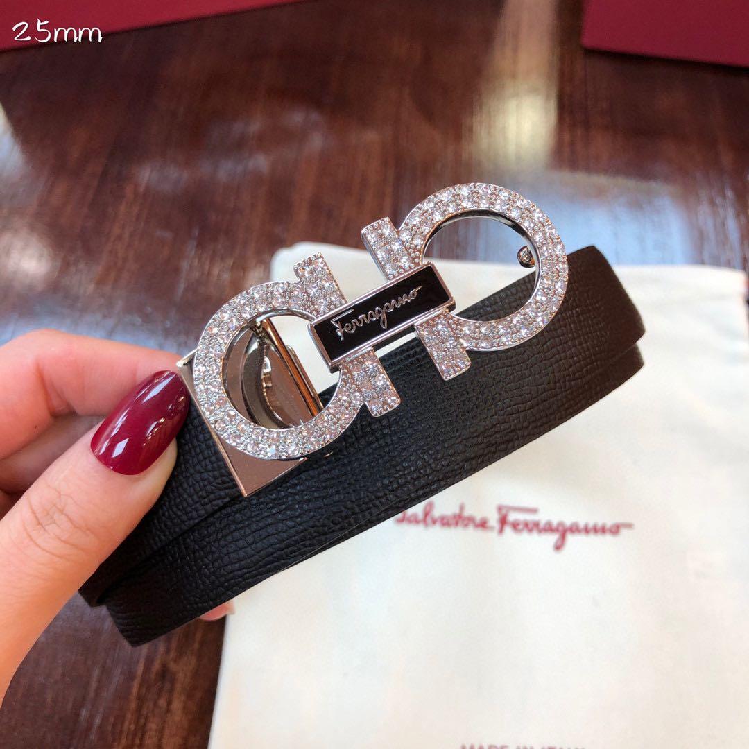 Salvatore ferragamo diamond belt top
