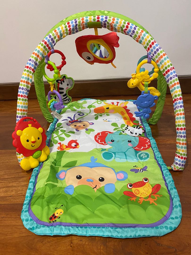 Fisher Price Rainforest Friends 3 in 1 Musical Activity Gym, Babies & Kids, Infant Playtime on