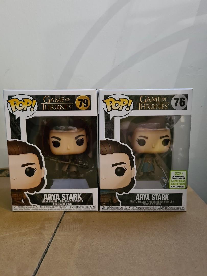 Funko Arya Stark #76 \u0026 #79 set, Hobbies 