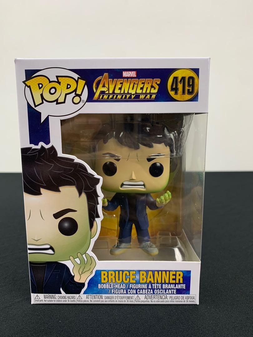 Funko Pop Avengers 3 Infinity War Bruce Banner with Hulk Head