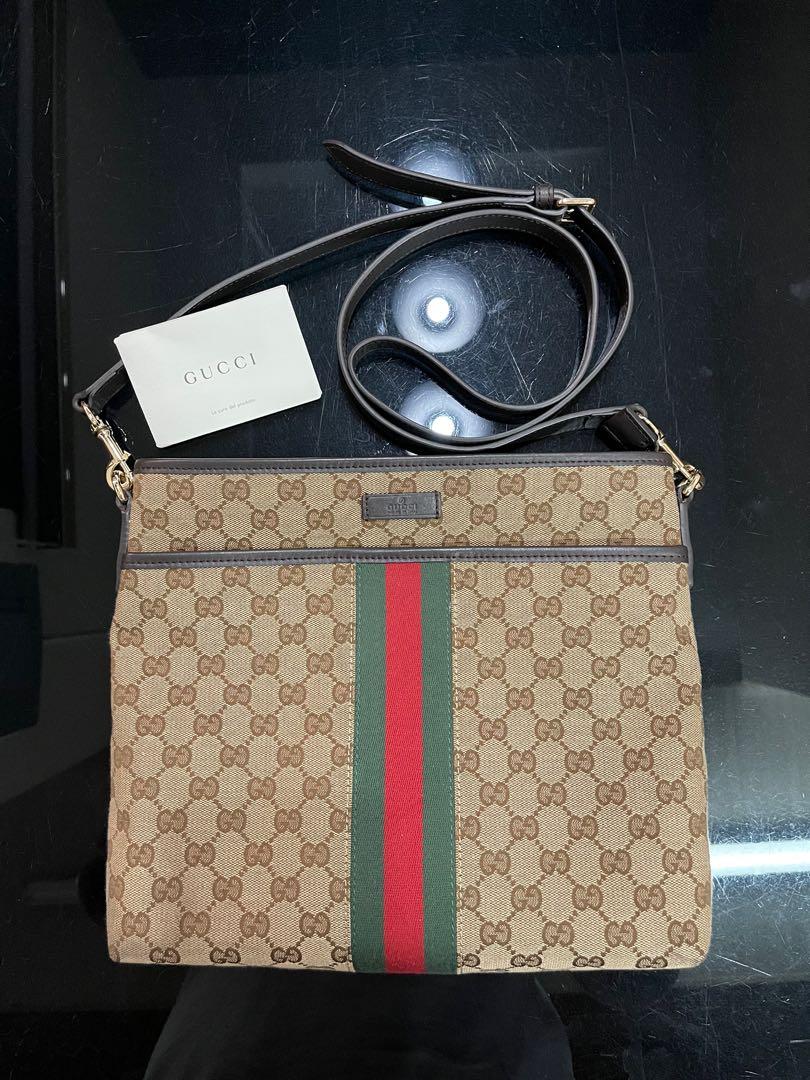 Gucci jacquard messenger sling bag Luxury Bags Wallets on Carousell