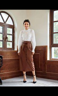 Lawa Long Skirt (Leather)