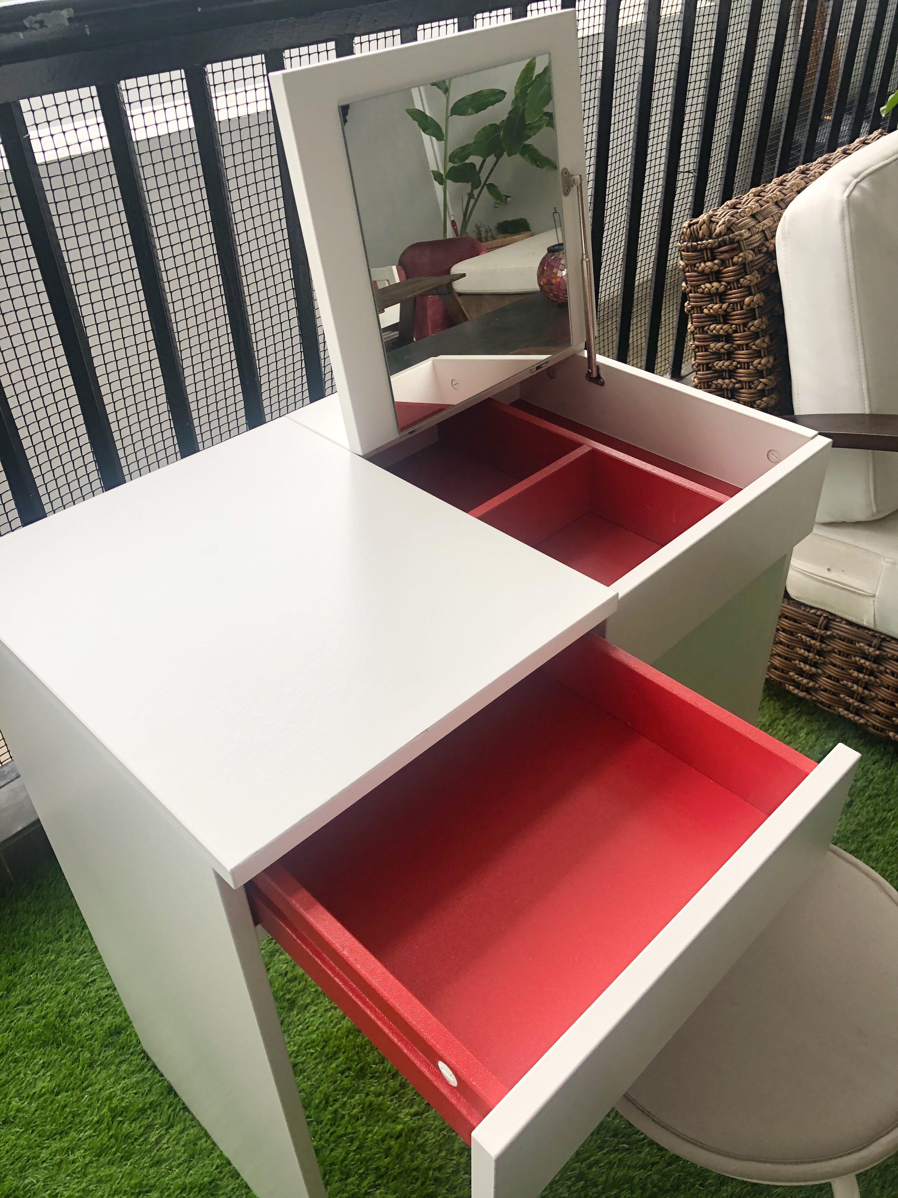 Ikea Brimnes dressing table & chair (set), Furniture & Home Living