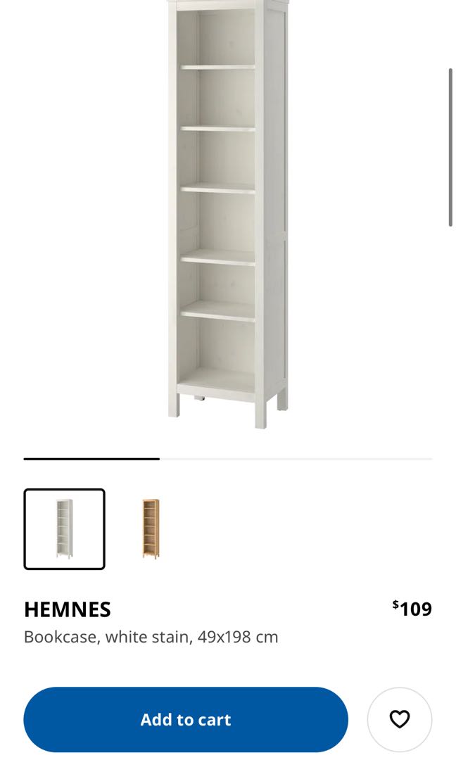 Ikea Hemnes Bookshelf Furniture Home, Hemnes Bookcase Shelf Depth