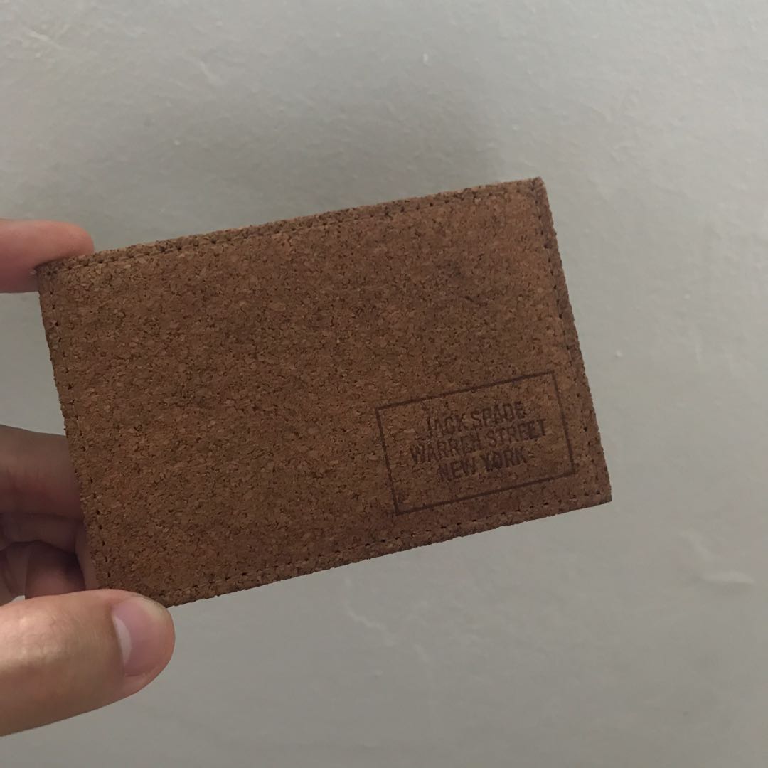 Jack Spade Cork Card Holder, Men's Fashion, Watches & Accessories