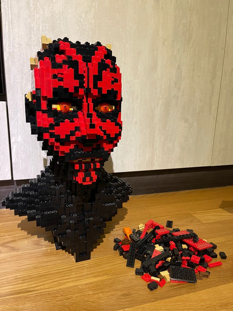 Lego UCS 10018 Darth Maul bust incomplete, Hobbies Toys & Games Carousell