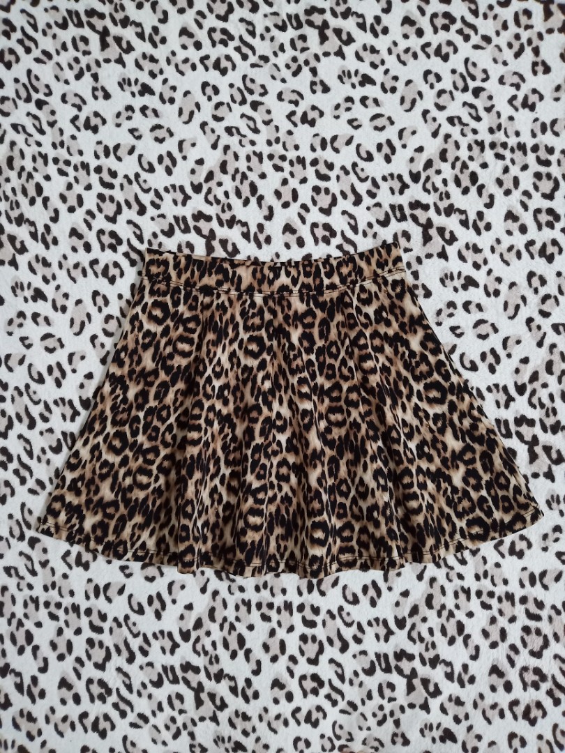 leopard skirt size 12