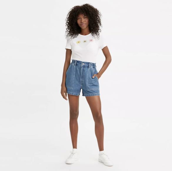 Levi's high-waisted A Line Jean Shorts, Women's Fashion, Bottoms, Shorts on  Carousell