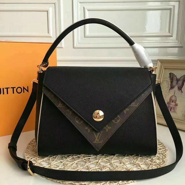 Double v leather handbag Louis Vuitton Camel in Leather - 22089562