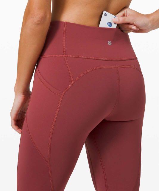 Lululemon NWT All the Right Places Tights 23” Chianti, Women's Fashion,  Activewear on Carousell