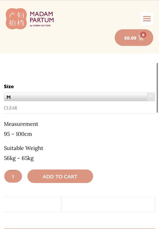 Madam Partum Post Natal Binder, Babies & Kids, Maternity Care on Carousell