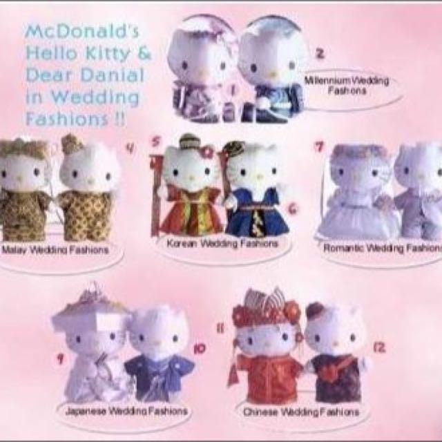 Hello kitty wedding dolls mcdonalds clearance